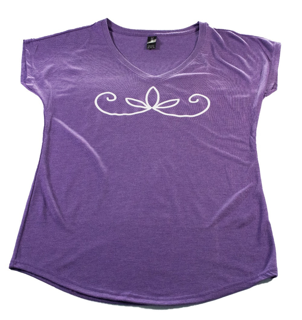 Womens Double Curve V Neck Mikmaq Printing And Design